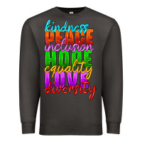 Smoke kindness peace inclusion hope equality love diversity Premium Sweatshirt - HRA Design Shop