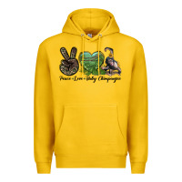 Leopard Peace Love Baby Chimpanzee Premium Hoodie | Teevron