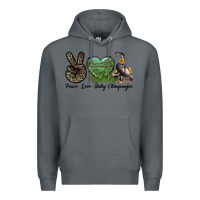 Rock Leopard Peace Love Baby Chimpanzee Premium Hoodie - LillyAllenDesigns