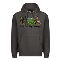 Smoke Leopard Peace Love Baby Chimpanzee Premium Hoodie - LillyAllenDesigns