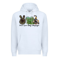 White Leopard Peace Love Baby Chimpanzee Premium Hoodie - LillyAllenDesigns