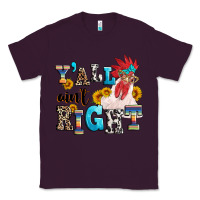 Plum Y'all ain't right crazy Classic Tee - texasbilliewilder