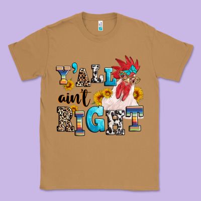 Y'all Ain't Right Crazy Classic Tee Designed By Texasbilliewilder