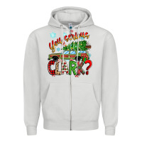 Dove Grey you serious clark Zipper Hoodie - Zillion Design Studio