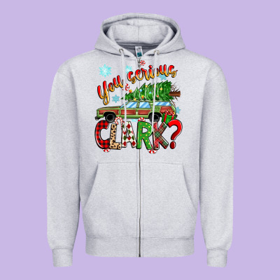 You Serious Clark Zipper Hoodie Designed By Zillion Design Studio
