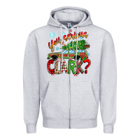 Heather Grey you serious clark Zipper Hoodie - Zillion Design Studio