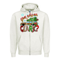 Oatmeal Heather you serious clark Zipper Hoodie - Zillion Design Studio