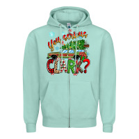 Seafoam you serious clark Zipper Hoodie - Zillion Design Studio