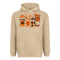 Mushroom Fall Coffee Cups Heavyweight Hoodie - texasbilliewilder