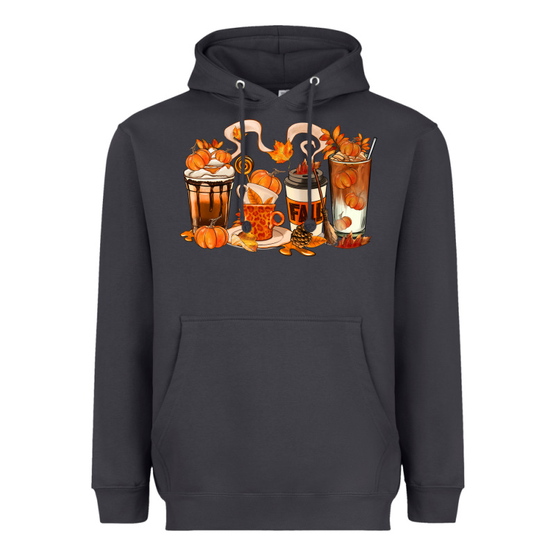 Fall Coffee Cups Heavyweight Hoodie by texasbilliewilder | Teevron