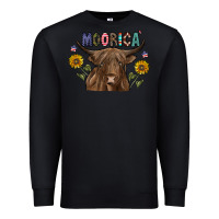 Black Moorica Premium Sweatshirt - CowhideDigitalArt