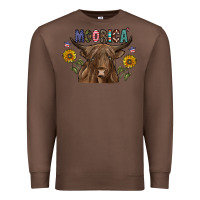 Chestnut Moorica Premium Sweatshirt - CowhideDigitalArt