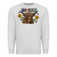 Dove Grey Moorica Premium Sweatshirt - CowhideDigitalArt