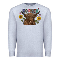 Heather Grey Moorica Premium Sweatshirt - CowhideDigitalArt