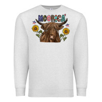 Oatmeal Heather Moorica Premium Sweatshirt - CowhideDigitalArt
