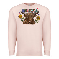 Pale Pink Moorica Premium Sweatshirt - CowhideDigitalArt