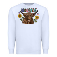 White Moorica Premium Sweatshirt - CowhideDigitalArt