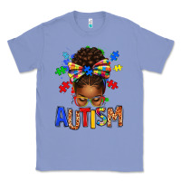 Autism Awareness Afro Messy Bu Classic Tee | Teevron