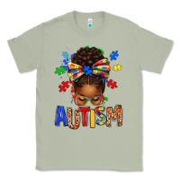Matcha Autism Awareness afro messy bu Classic Tee - texasbilliewilder