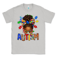 Moon Dust Autism Awareness afro messy bu Classic Tee - texasbilliewilder