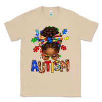 Mushroom Autism Awareness afro messy bu Classic Tee - texasbilliewilder