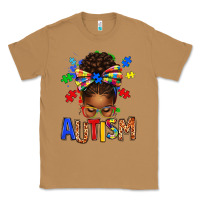 Toasted Coconut Autism Awareness afro messy bu Classic Tee - texasbilliewilder