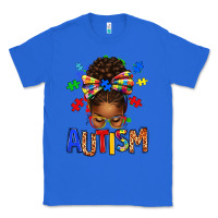 True Royal Autism Awareness afro messy bu Classic Tee - texasbilliewilder