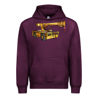Mauve Wine carry deck crane Urban Hoodie - LillyAllenDesigns
