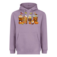 Lavender Fall Coffee Cups Heavyweight Hoodie - texasbilliewilder