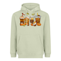 Matcha Fall Coffee Cups Heavyweight Hoodie - texasbilliewilder