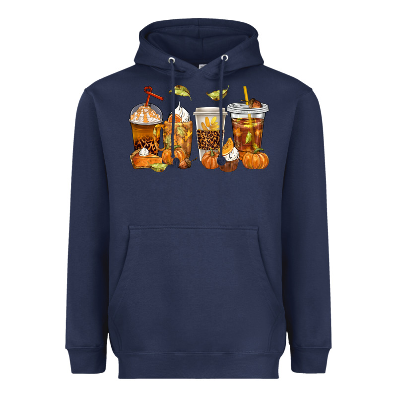 Fall Coffee Cups Heavyweight Hoodie by texasbilliewilder | Teevron