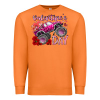 Carrot valentines day monster truck Premium Sweatshirt - RacoonDesign