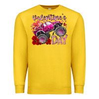 Lemon valentines day monster truck Premium Sweatshirt - RacoonDesign
