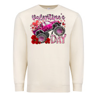 Sandshell valentines day monster truck Premium Sweatshirt - RacoonDesign