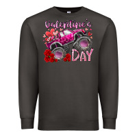 Smoke valentines day monster truck Premium Sweatshirt - RacoonDesign