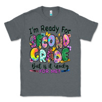 Charcoal Heather I'm ready for second grade but is it ready for me Classic Tee - RanaPortraitStore