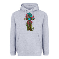 Heather Grey cross gemstone cactus roses cowboy hat Heavyweight Hoodie - RanaPortraitStore