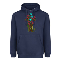 Navy cross gemstone cactus roses cowboy hat Heavyweight Hoodie - RanaPortraitStore