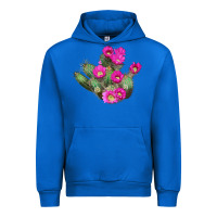 Cobalt strawberry hedgehog cactus Urban Hoodie - LillyAllenDesigns