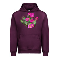 Mauve Wine strawberry hedgehog cactus Urban Hoodie - LillyAllenDesigns