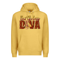 Antique Gold birthday diva Premium Hoodie - NancyCooperArtShop