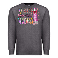 Charcoal Heather vis for valentine vodka Premium Sweatshirt - RacoonDesign