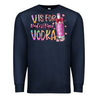 Navy vis for valentine vodka Premium Sweatshirt - RacoonDesign