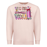 Pale Pink vis for valentine vodka Premium Sweatshirt - RacoonDesign