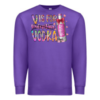 Purple vis for valentine vodka Premium Sweatshirt - RacoonDesign