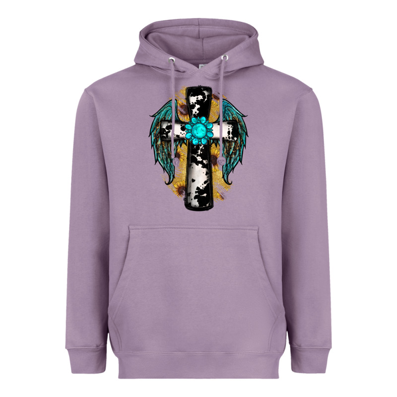 Cross Gemstone Wings Heavyweight Hoodie by RanaPortraitStore | Teevron