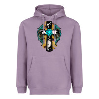 Lavender cross gemstone wings Heavyweight Hoodie - RanaPortraitStore