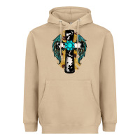 Mushroom cross gemstone wings Heavyweight Hoodie - RanaPortraitStore