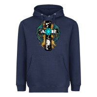 Navy cross gemstone wings Heavyweight Hoodie - RanaPortraitStore