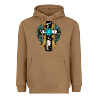 Toasted Coconut cross gemstone wings Heavyweight Hoodie - RanaPortraitStore